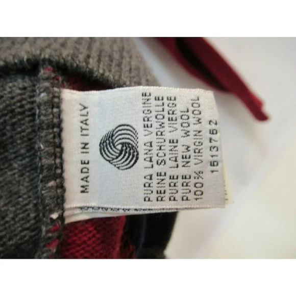 Iceberg Wool Sweater  Mens Multi Color 90s - Picture 5 of 8